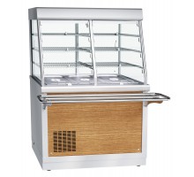 Прилавок-витрина холодильный Абат ПВВ(Н)-70Х-С-НШ